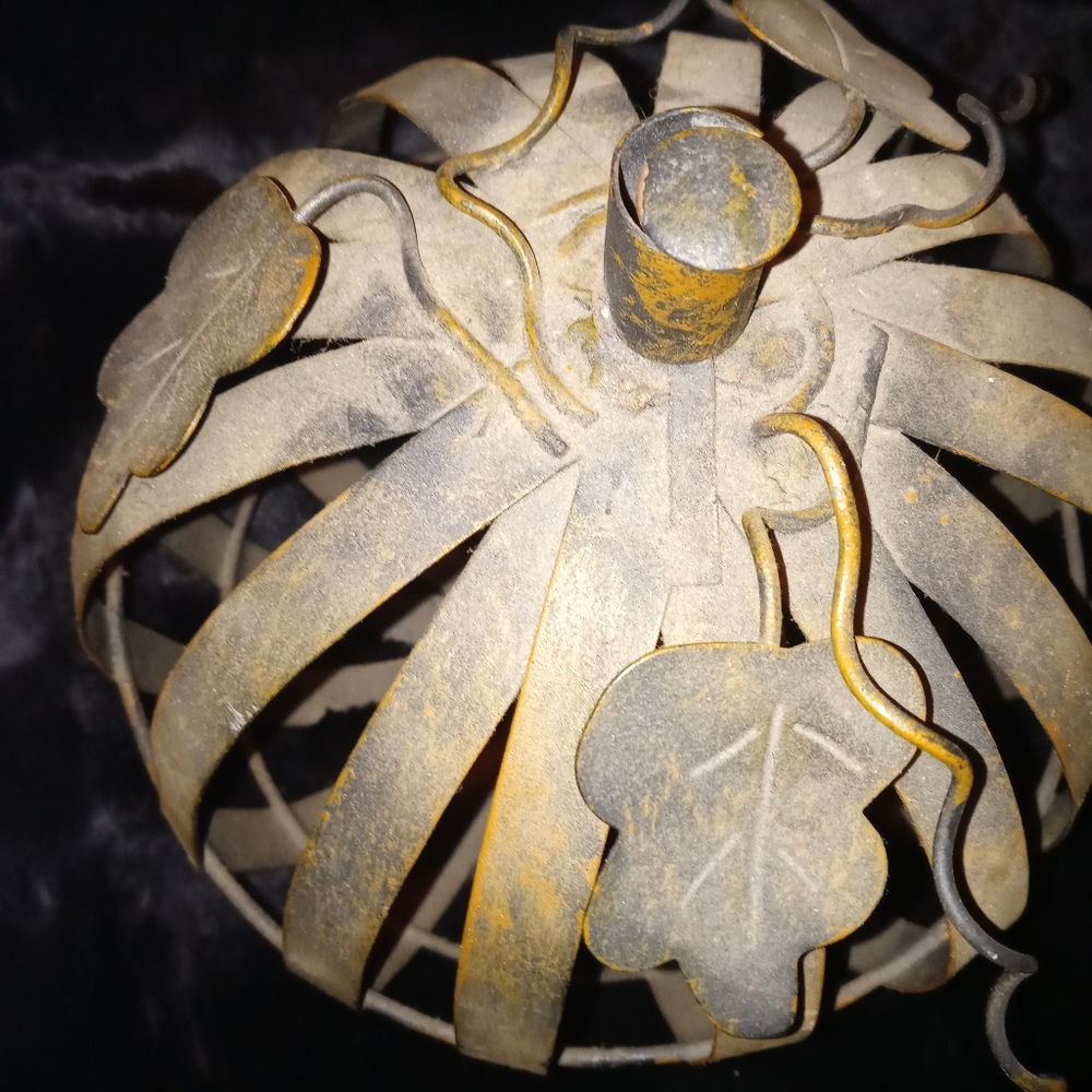 Large Decorative Metal Apple Sculpture